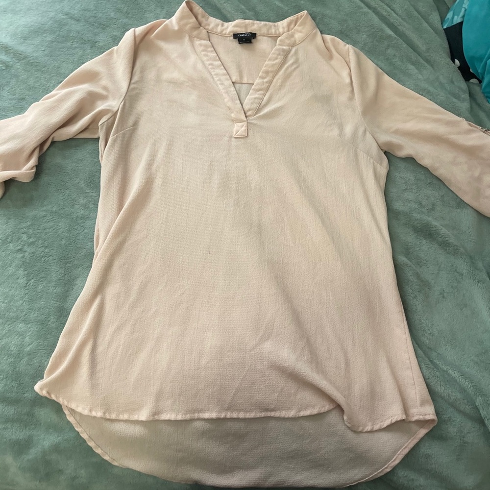 Blush pink dress shirt